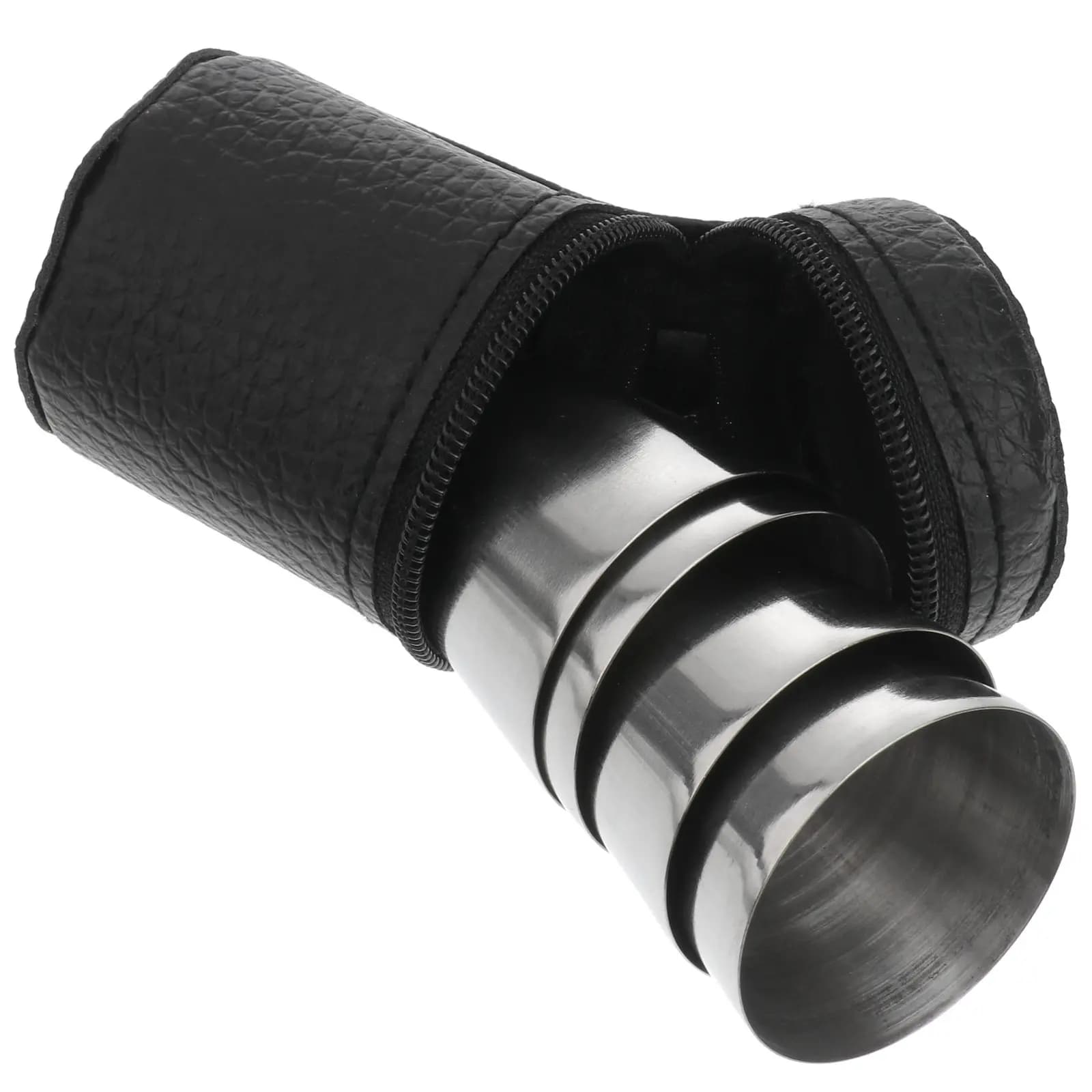 Set di 4 Bicchierini in Acciaio Inox da 30ml, Tazze Portatili per Campeggio, Escursioni, Feste, Bicchieri in Metallo per Vino, Birra e Alcolici