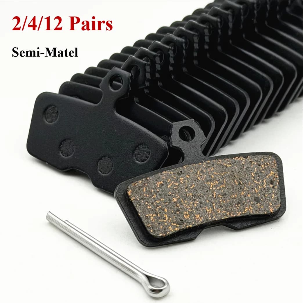 2/4/12 Pairs Bicycle Semi-Metal Disc Brake Pads For Sram Code R RSC (2012+), Guide RE, DB8, G2 RE