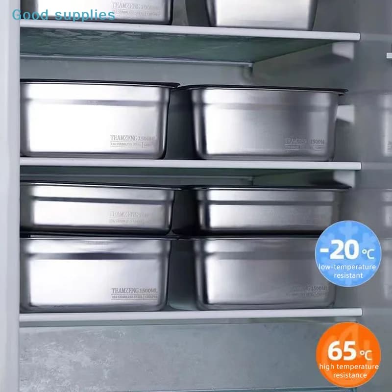 Contenitore per Pranzo da Campeggio in Acciaio Inox 316, Frigorifero Domestico, Scatola per Frutta, Bento Box Sigillato Antiperdita, Contenitore per Mantenere la Freschezza