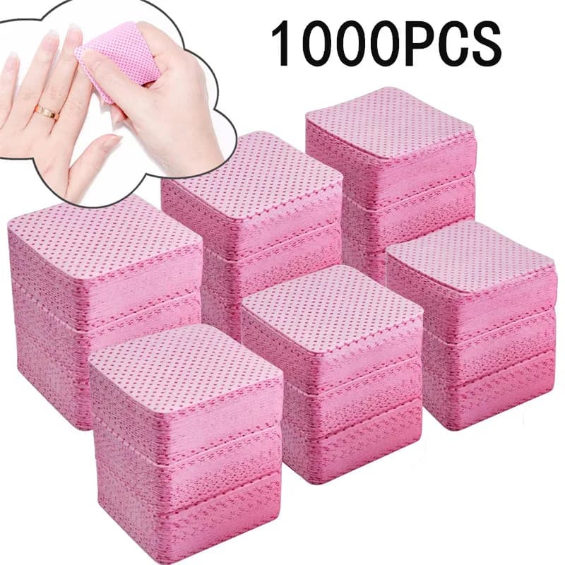 20/50/100/300/1000pcs Nail polishes without hair Gel Cleaning fabrics Tampon to remove nail polish For Nail Art Tool for beauty cleaning