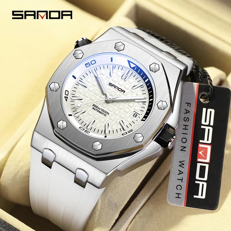SANDA 7032 Orologio al quarzo da uomo d'affari Sport Calendario impermeabile Luce notturna Orologio al quarzo da uomo di moda 2025