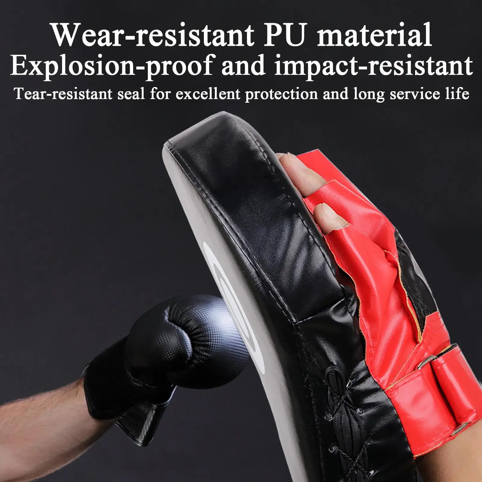 Boxing Gloves PU Leather Trainer Curved Boxing Pads for Home Training Kickboxing Muay Thai Man Woman Adult Children Boy Girl