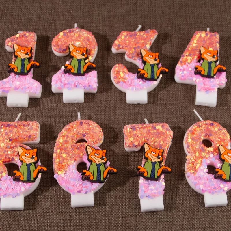 Nick's Birthday Candles Number Candles 0-9 Cake Decorations Birthday Candle Decorations for a Student's First Birthday