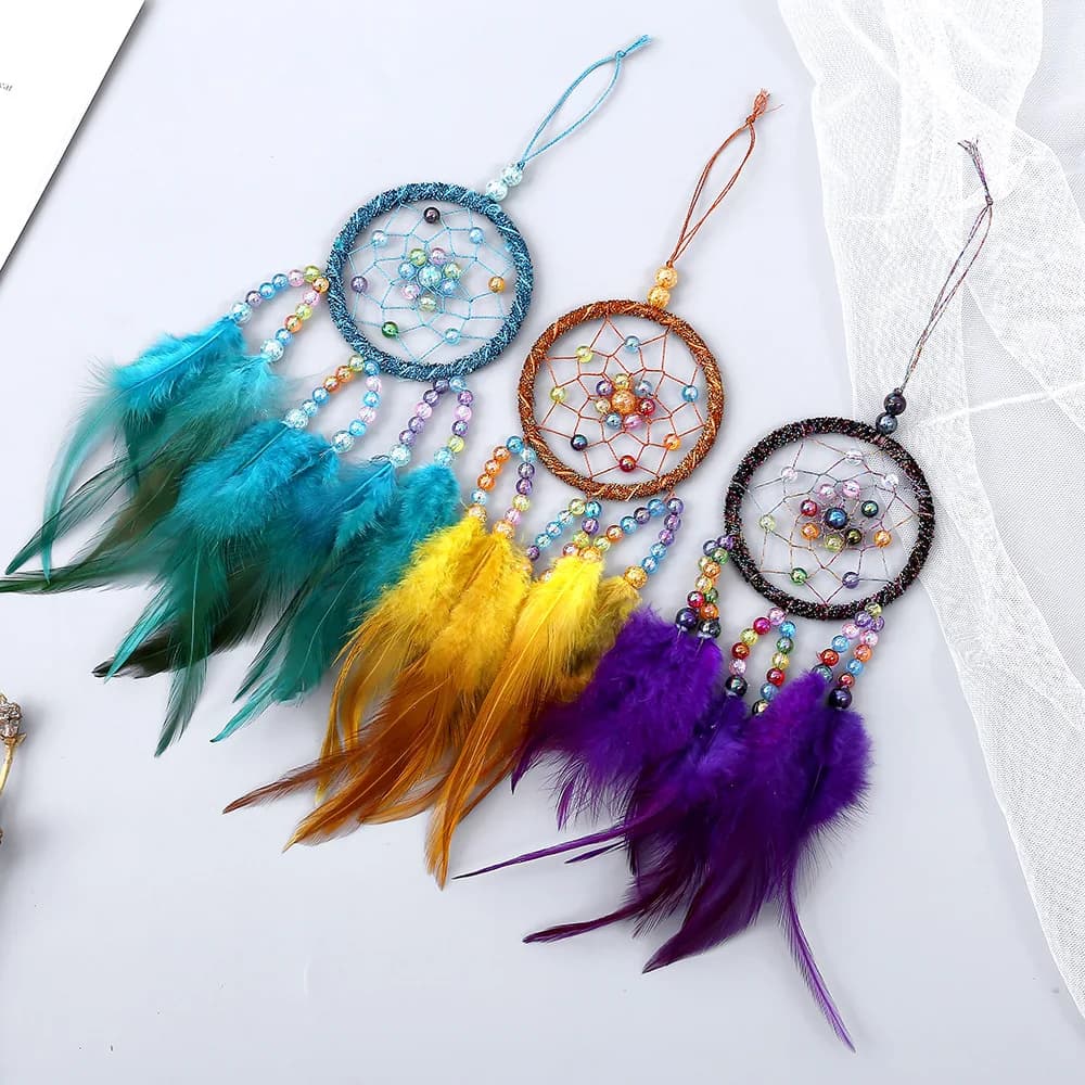 Creative Gift Dream Catcher Wall Hanging Fashion Simple Car Pendant Bag Bedroom Decoration Birthday Gift Wind Chimes
