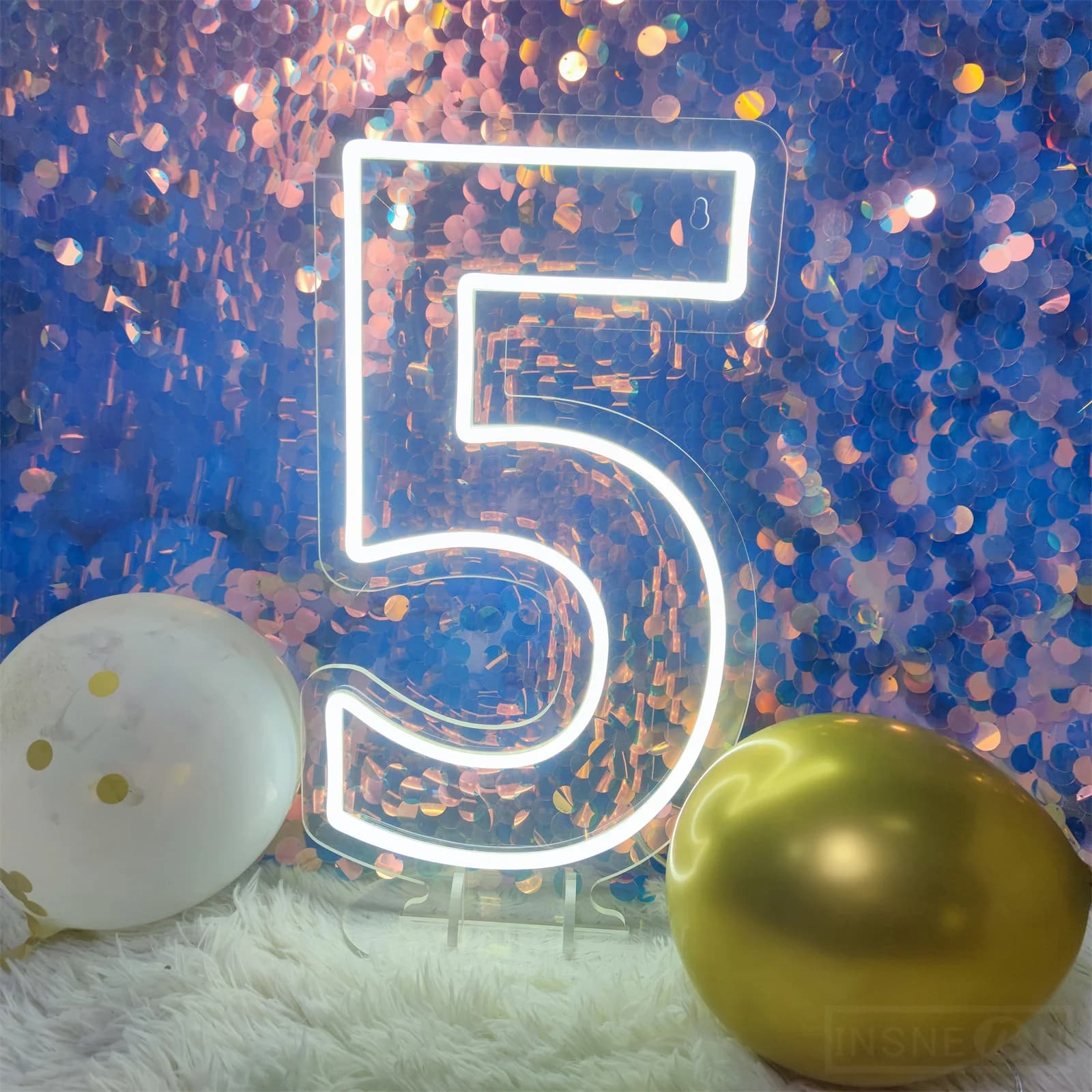 0-9 Numeri di nozze Luci al neon Compleanno Decorazioni per la casa Decorazione della stanza Camera da letto Lampada da notte al neon sospesa Insegne al neon luminose a led