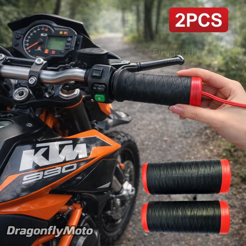 Copri manubrio in silicone per moto per KTM 990 Super Duke 990 Supermoto R 2005 2007 2008 2009 2010 2011 2012 Autostringente