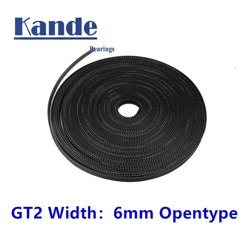 Fibra di gomma della cinghia GT2 di larghezza 6mm GT2 tagliata per la macchina per incidere della stampante 3D larghezza 6mm 1m 2m 5m 10 m/lotto aperta