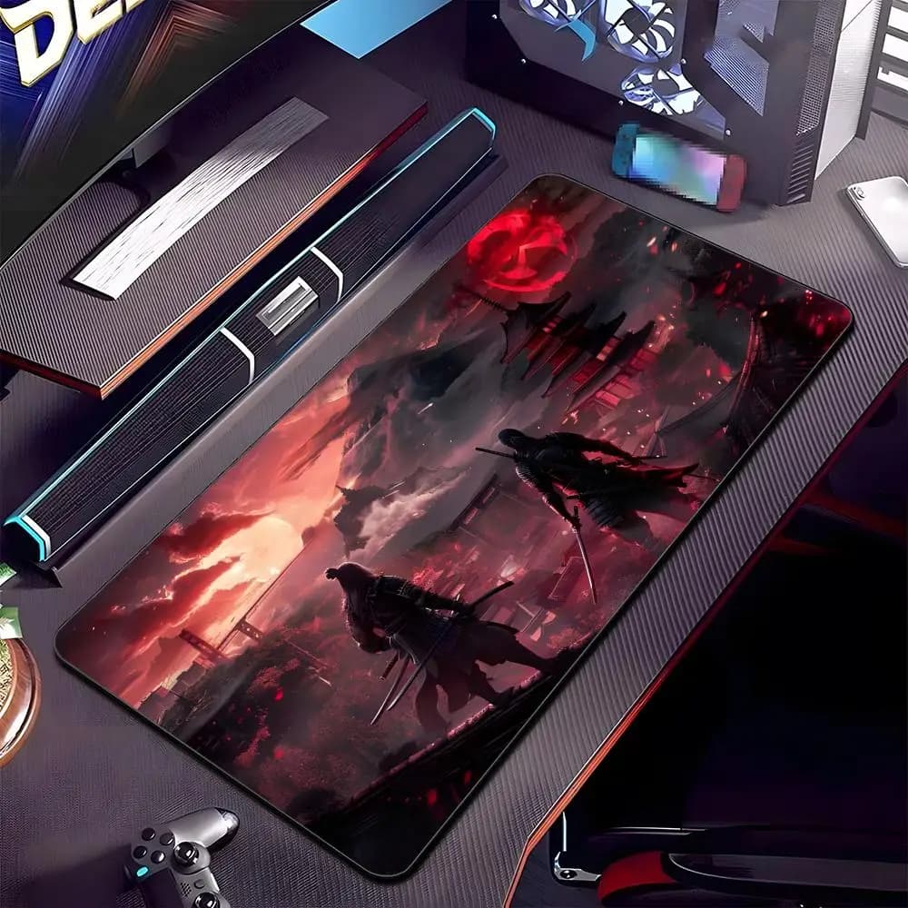 1pc Tappetino per mouse anime A-Assassin's Creed Mirage, grande, per gaming, con bordi rinforzati, spesso, per tastiera e scrivania