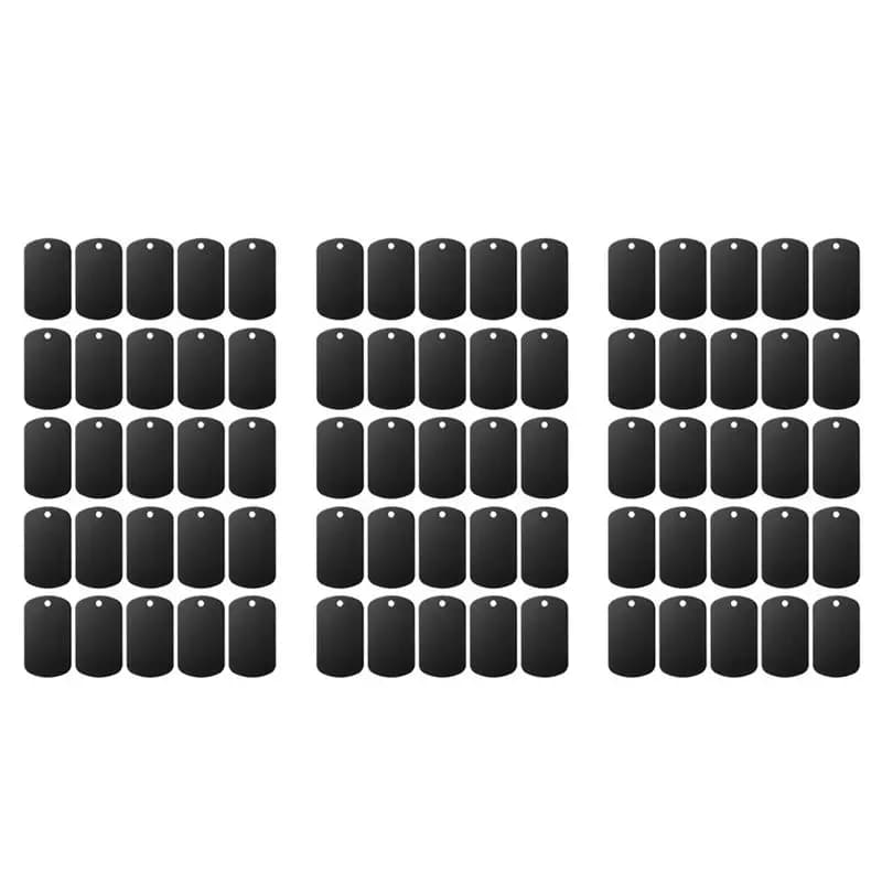 WORTHOWN - Aluminium Empty Plates for Engraving, Pack of 75 Pieces, Empty Plates for Laser Engraving, Metal Sighting Cards, DIY Projects