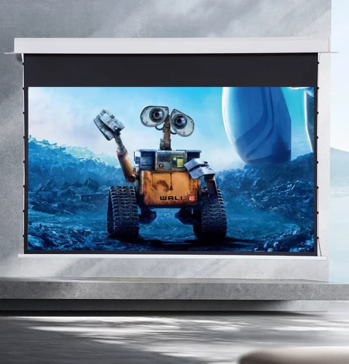 Supporto schermo per proiettore elettronico per film Y-120" 4K 8K120 pollici con schermo di proiezione motorizzato con telecomando