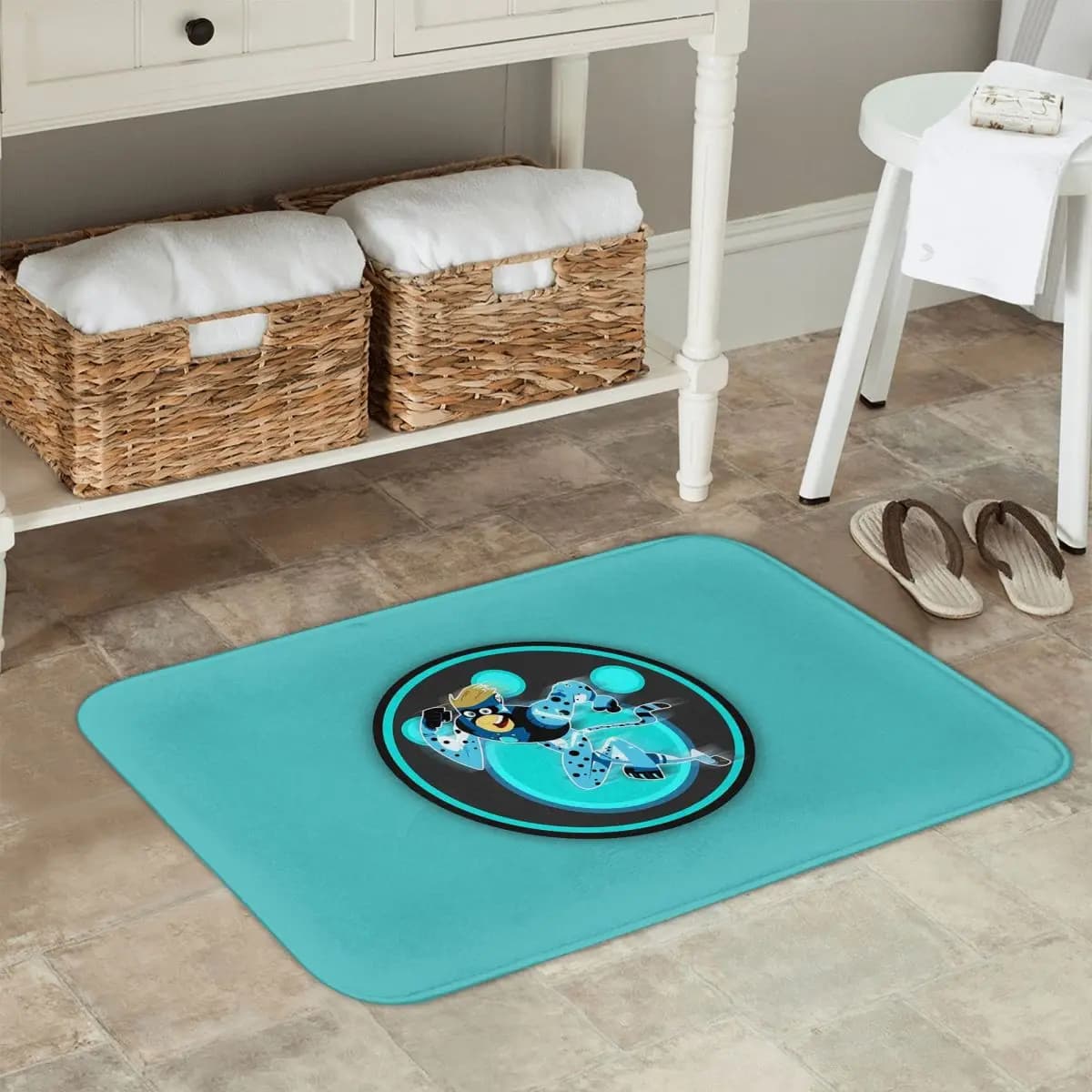 Wild Kratts Colore blu Zerbino Cucina Ingresso Tappetino per la casa Tappeto antiscivolo per tappetini per camera da letto