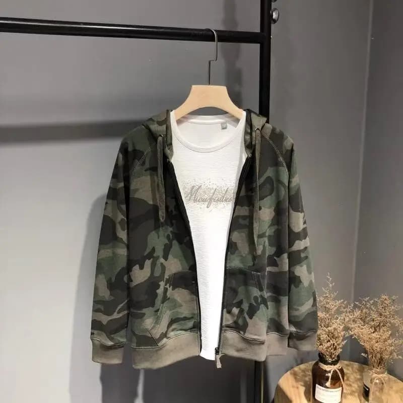 Classic Original Camouflage Jaet Loose Open Cardigan Hoodie for Men And Women Spring Autumn Casual ex Sweatirt