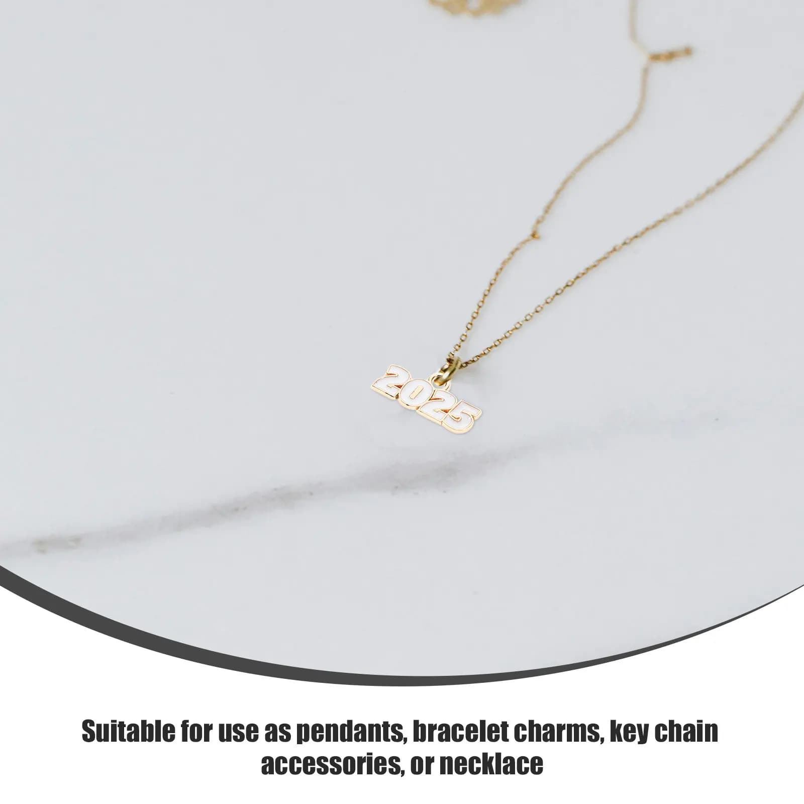100 Pezzi Ciondoli Commemorativi per Laurea Fai-da-Te Anno 2025, Pendenti per Braccialetti, Portachiavi, Accessori per Creazione di Gioielli