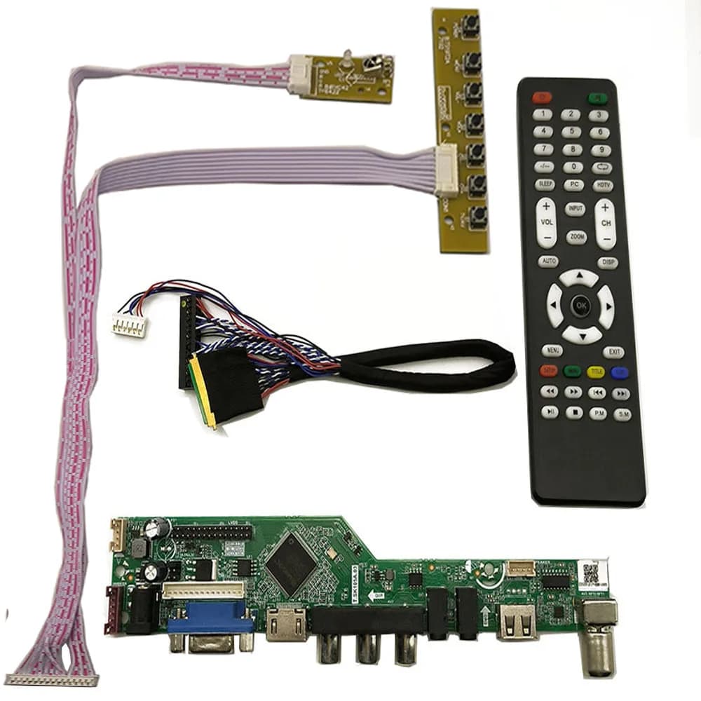 Lwfczhao Monitor Kit for HSD121PHW1 TV+HDMI+VGA+AV+USB LCD LED screen Controller Board Driver lvds 30pins panel