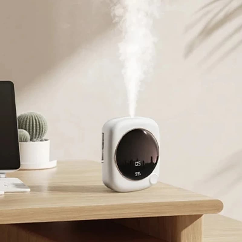 Umidificatore USB da Tavolo con Diffusore di Aromi, Atomizzatore per Casa, Strumento Idratante, Diffusore di Oli Essenziali