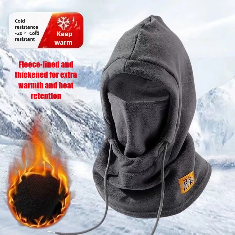 Hot winter riding hat with mask and neck warmer Windproof 3 in 1 for man and woman Cycling protection for the cold season
