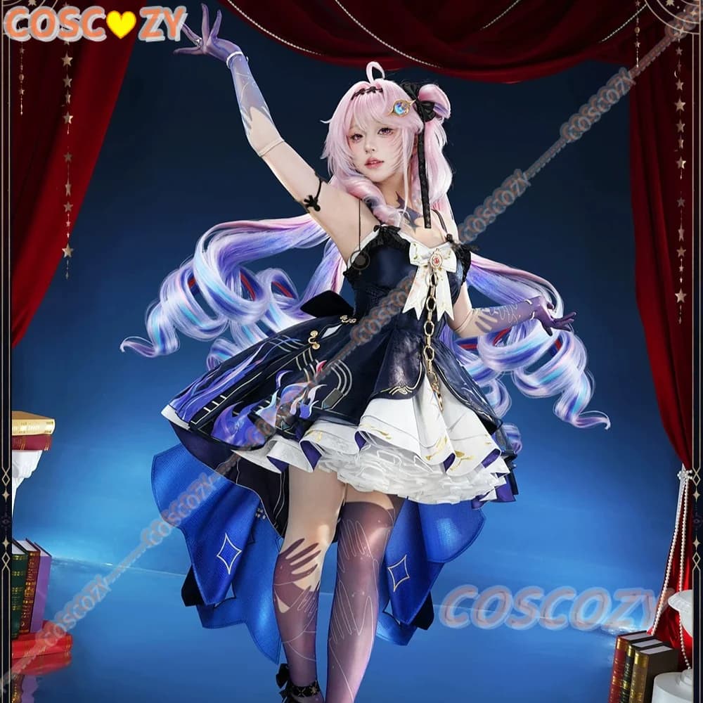 Wuthering Waves Denia Second Form Costume Cosplay Parrucca Phantom Form Set Completo Outfit Anime Gioco Uniforme Halloween Carnevale