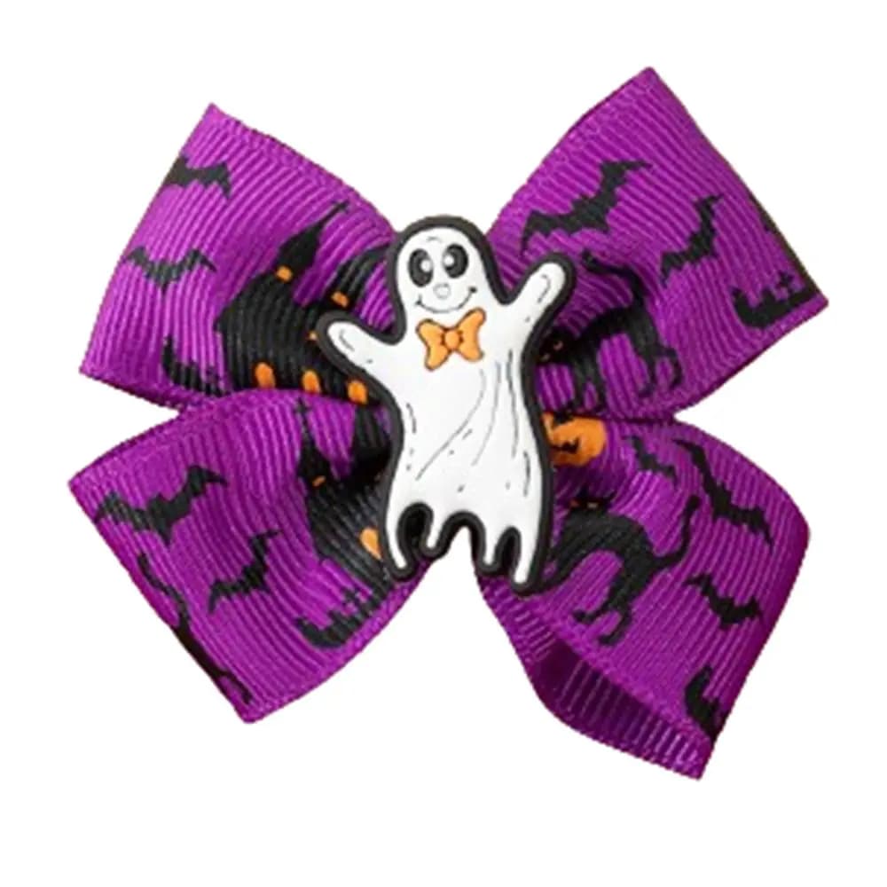 Fashion Ghost Halloween Bow Hair Clip Funny Eyeball Pumpkin Hairpin Creativity Hairpin Bat Duckbill Clip Female/Children