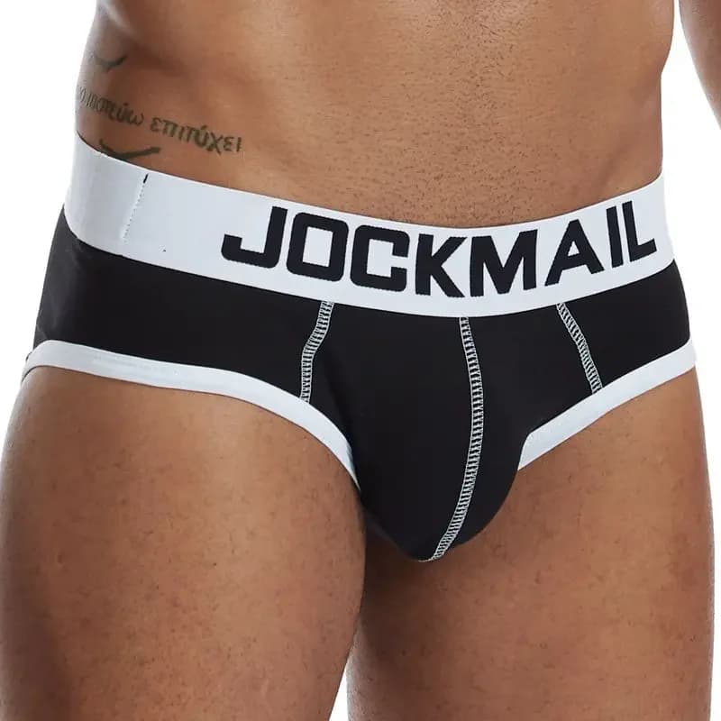Jockmail biancheria intima degli uomini di unterhosen herren degli uomini sexy slip bikini mans sissy gay biancheria intima breve hombre slip 2020 uomini di estate