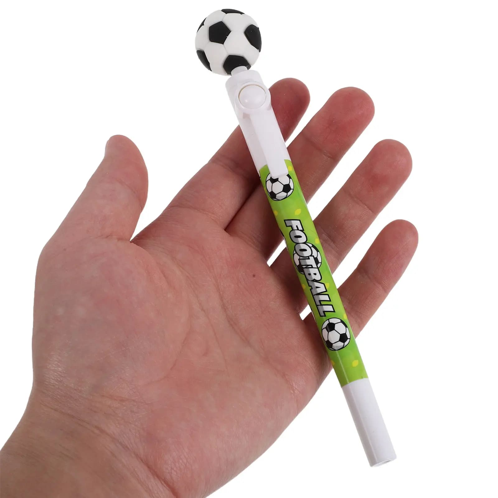 10Pcs Soccer Shaped Ballpoint Pen Cartoon Sport Gel Ink Retractable Writing Pen Slipresistant Grip Smooth Flow for School