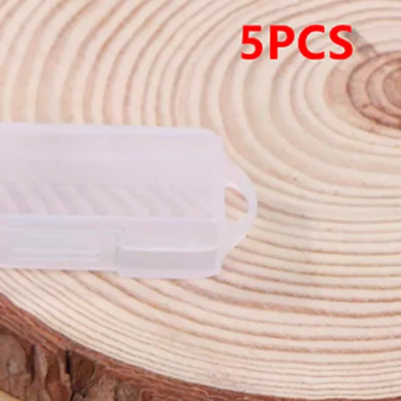 Custodie per unità flash USB per PC da 5 pezzi Scatole portaoggetti in stile contemporaneo con coperchi per unità rotanti OTG Contenitori per l'organizzazione domestica