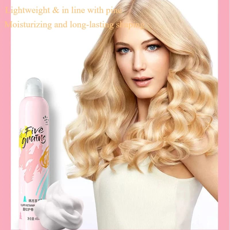 Foam Mousse Elastic Roller Moisturizing Soft Styling Long-Term Elastic Protective Roll Foam Hair Care