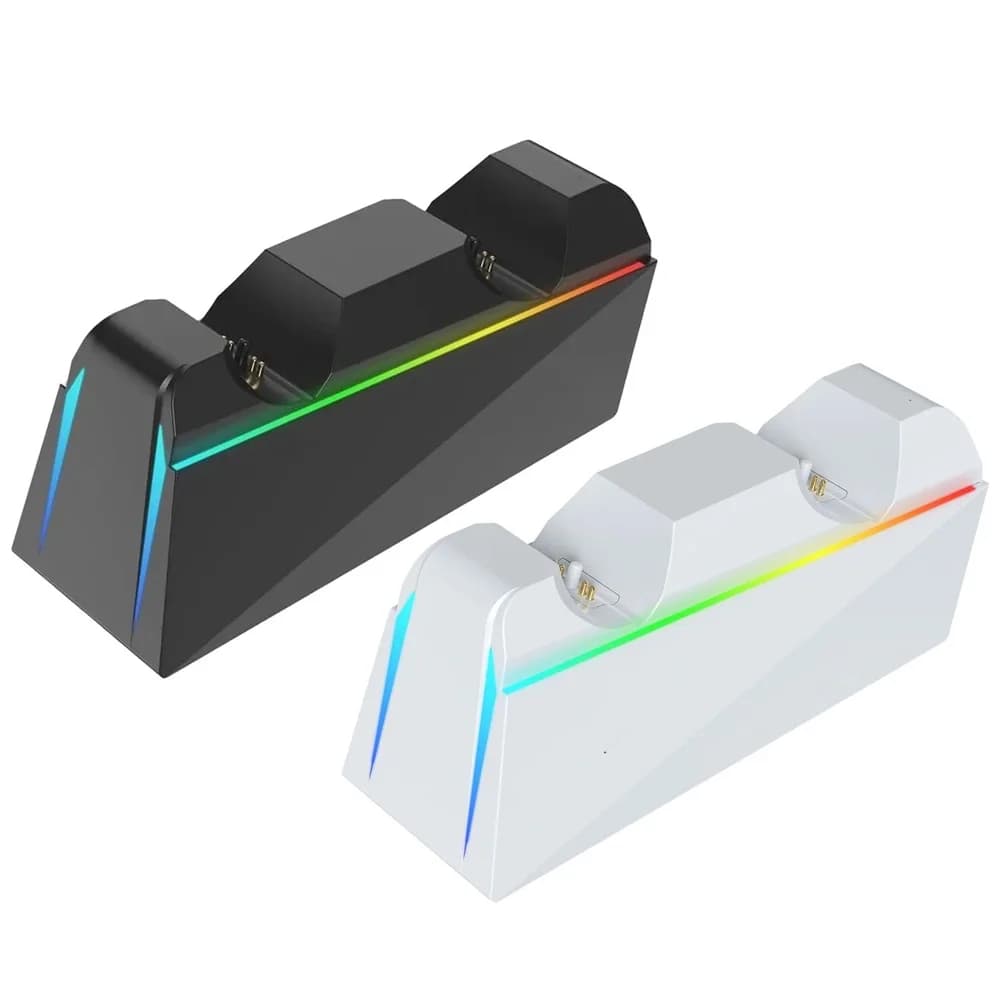 For PS5 Dual-Slot Charging Station For RGB For Lighting Fast Charging Base Charging Indicator Game Accessories