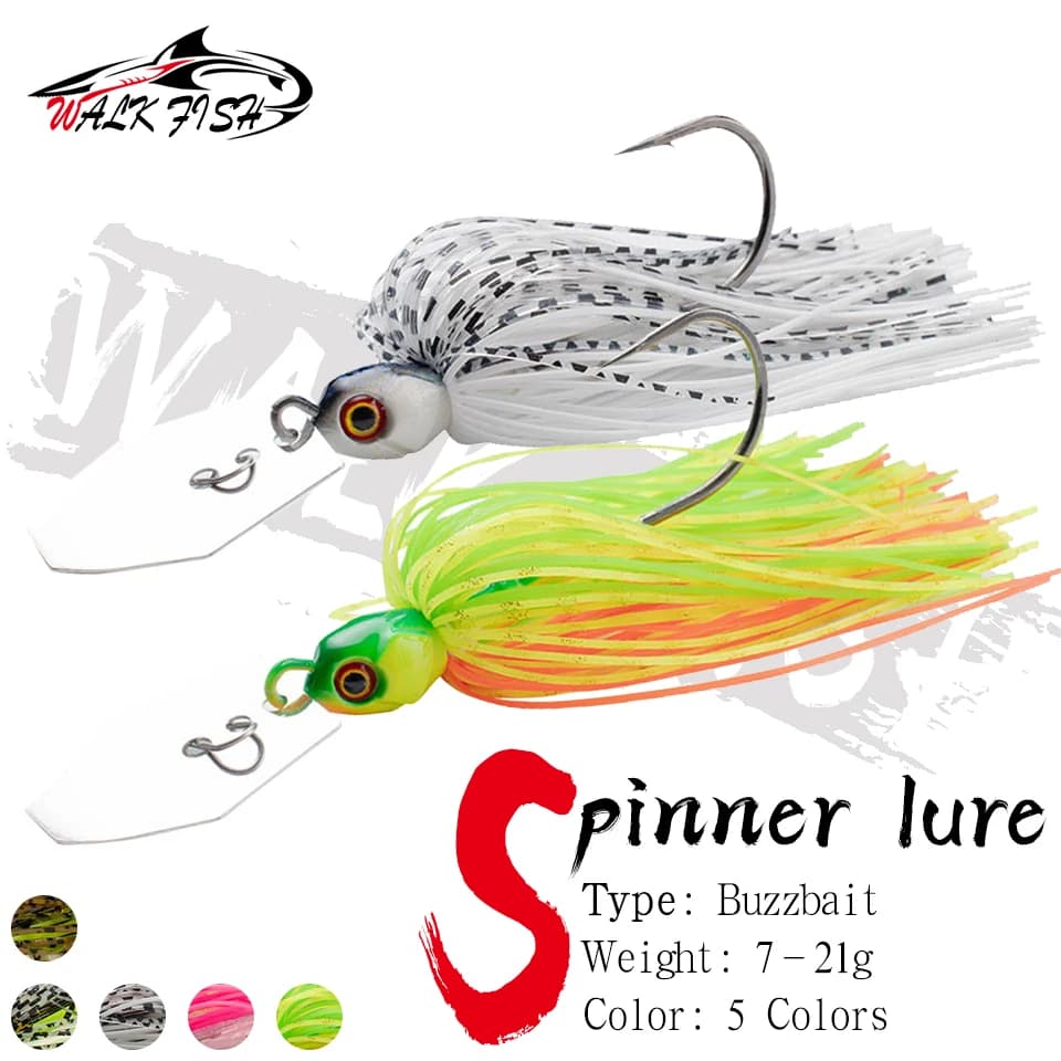 CAMMINARE PESCE Richiamo di Pesca Chatter Bait 7G/9G/12G/14G/21G Spinner Bait Lama Jig Ballerino Buzzbait Wobbler Chatterbait Per Bass Pike