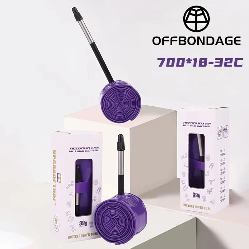 Ultralight air chamber OFFBONDAGE for bike 700C 18-32, TPU, for road bike, FV valve, super light, 1/2 pieces