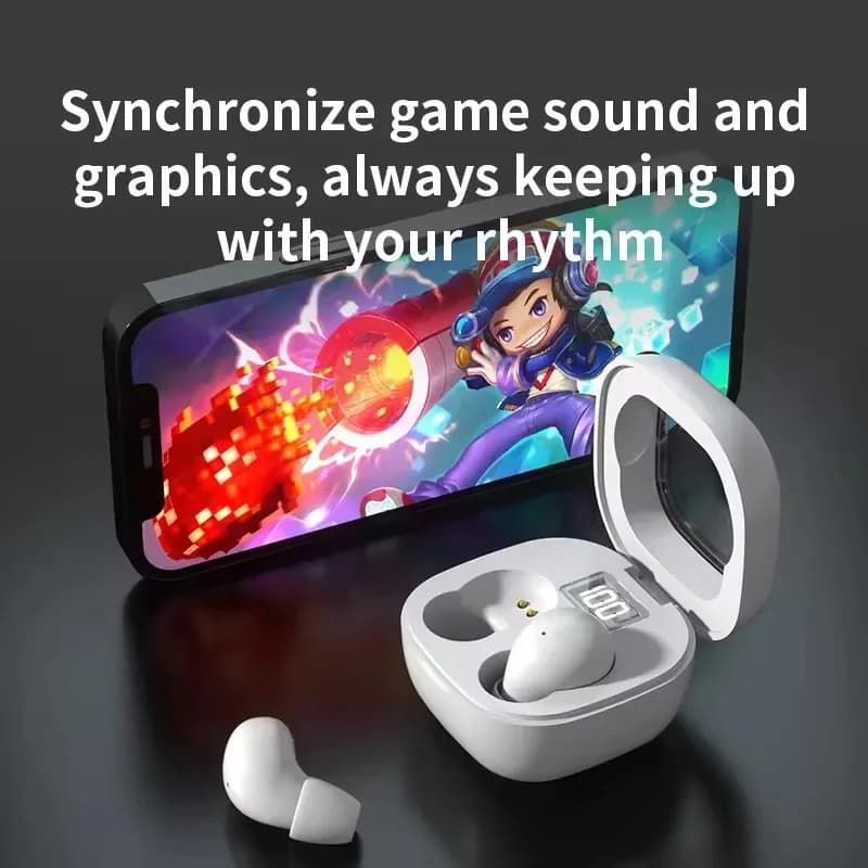 Auricolari Bluetooth Wireless Invisibili SK19 Mini HIFI per Sport, Ufficio, Riduzione del Rumore, Giochi e Sonno, Compatibili con Android e iOS