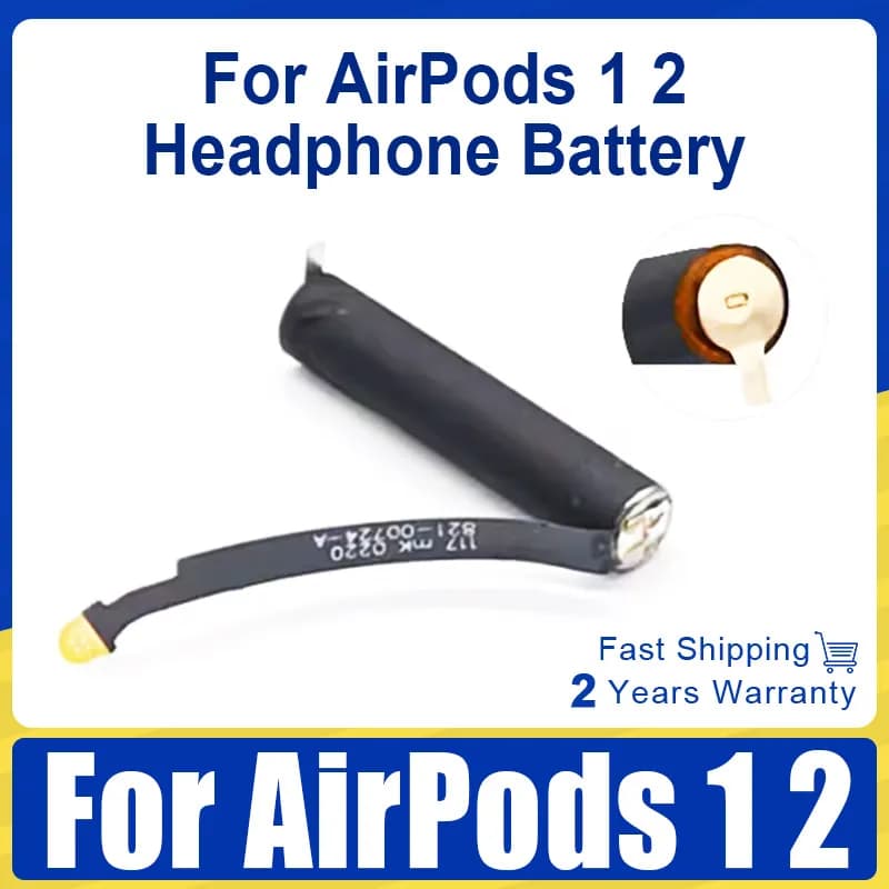Brand-New 25mAh Airpods Bateria 2nd 1st A1604 A1523 A1722 A2032 A2031 For AirPods 1 2 Rechargeable Headphone Battery