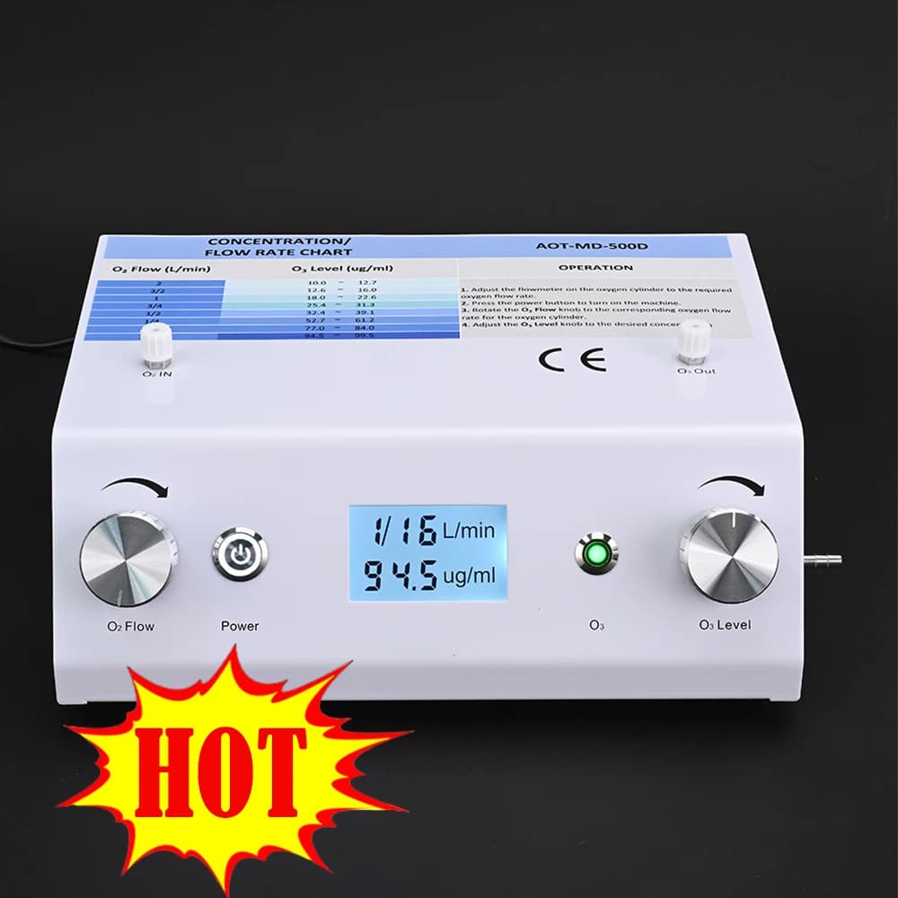 Macchina per la terapia dell'ozono con pannello LCD per generatore di ozono medico AQUPAURE, design brevettato O3 ultra puro