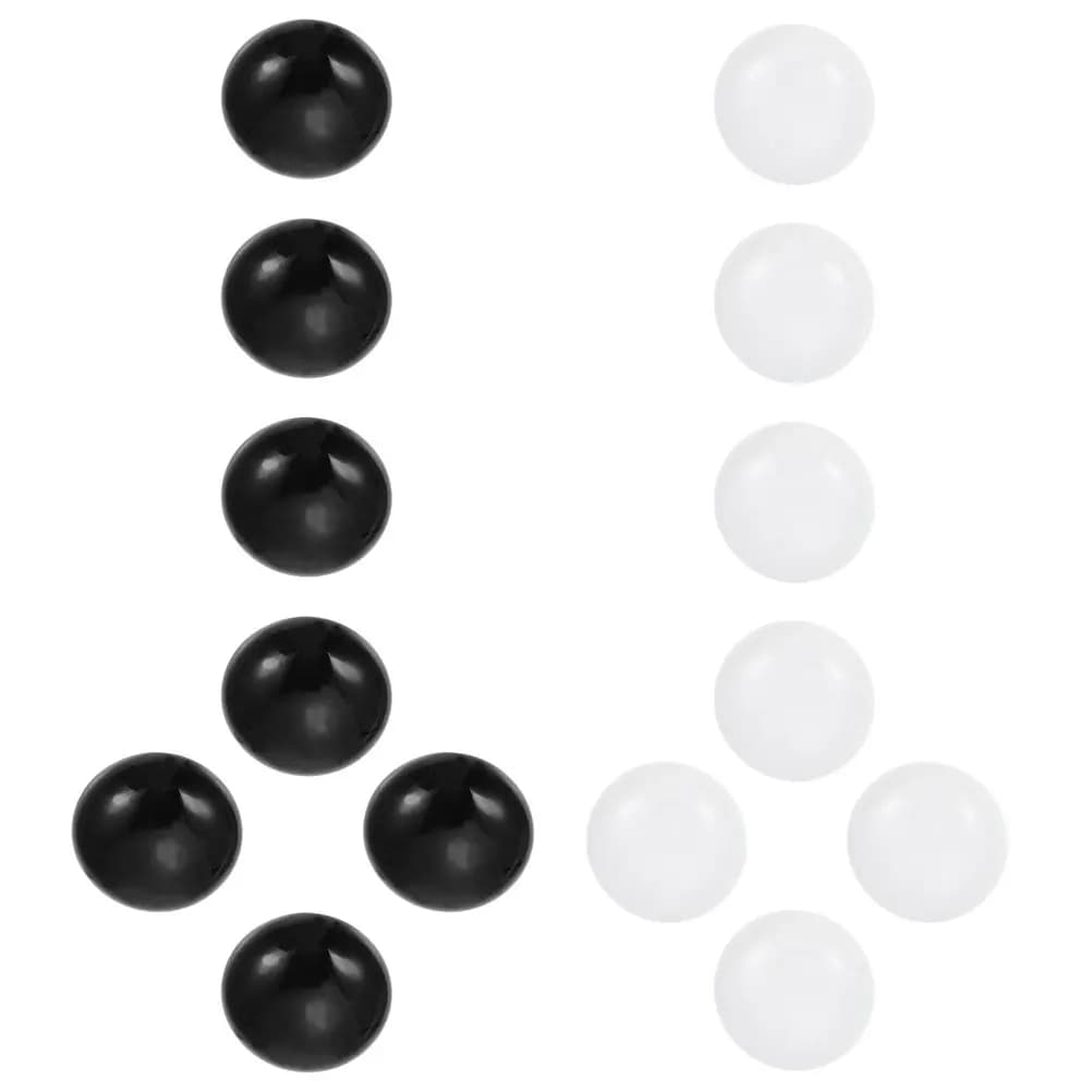 1Set Ceramic Go Chess Beads Smooth Flat Stones for Developmental Play Educational Go Game Supplies Home School Use