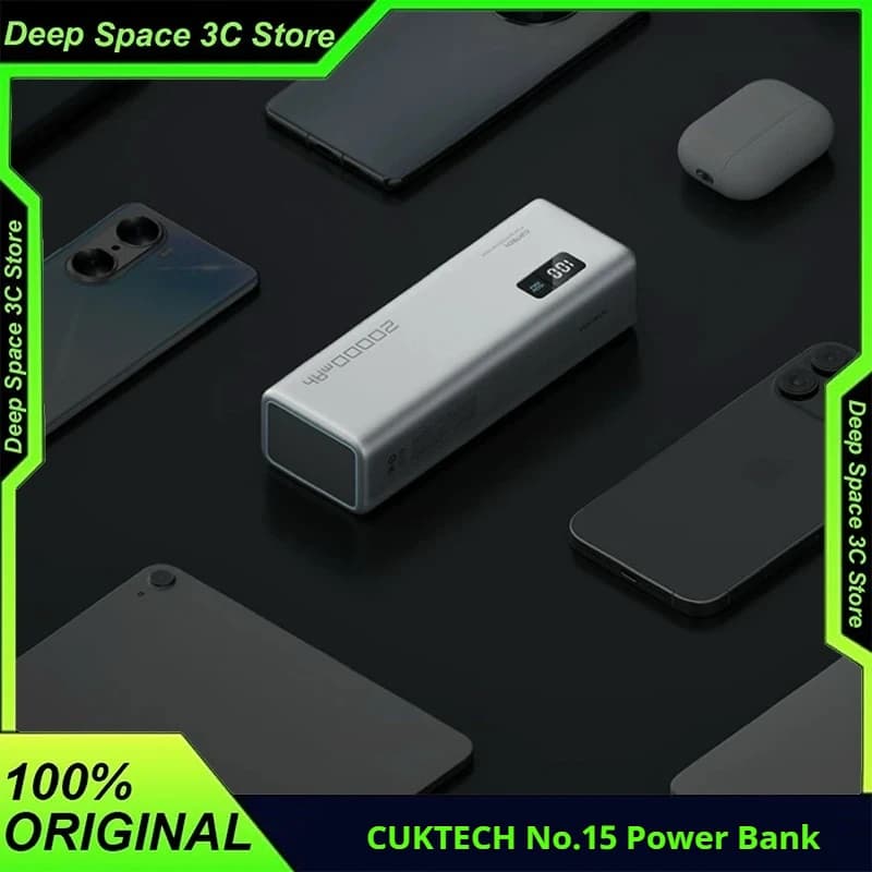 CUKTECH No.15 20000mAh Power Bank 150W Caricatore portatile a ricarica rapida Batteria esterna PowerBank mobile per laptop iPhone16