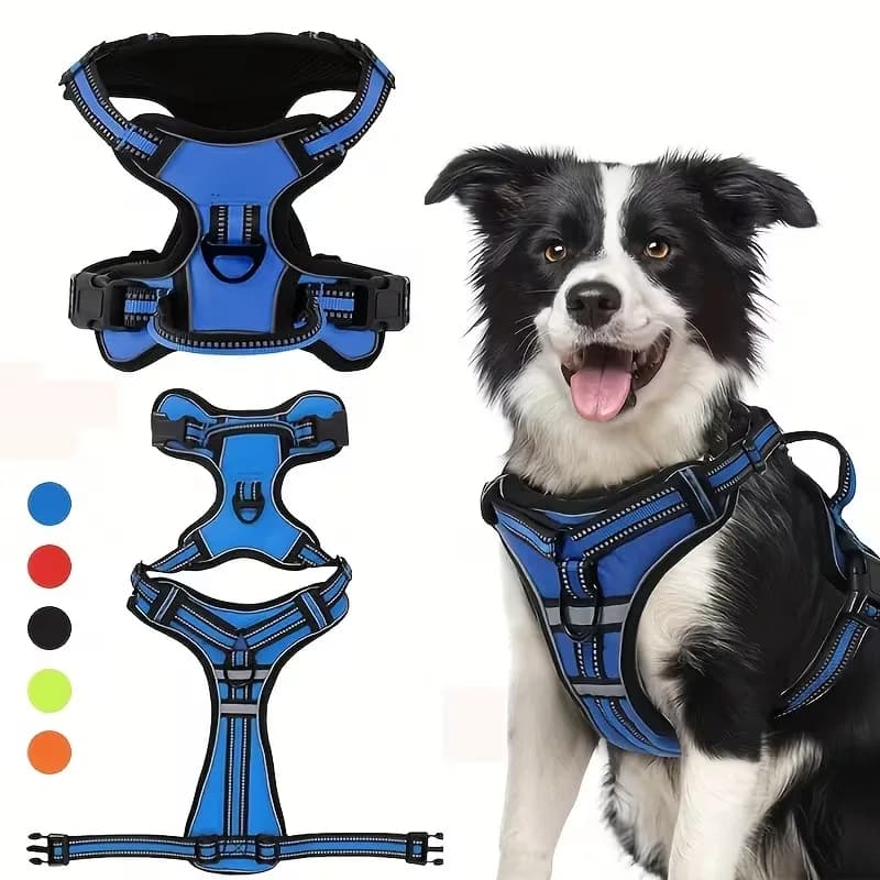 Pet Chest Strap Dog Outdoor Reflective Traction Rope Large Dog Handheld Vest Pet Supplies Dogs Accessories