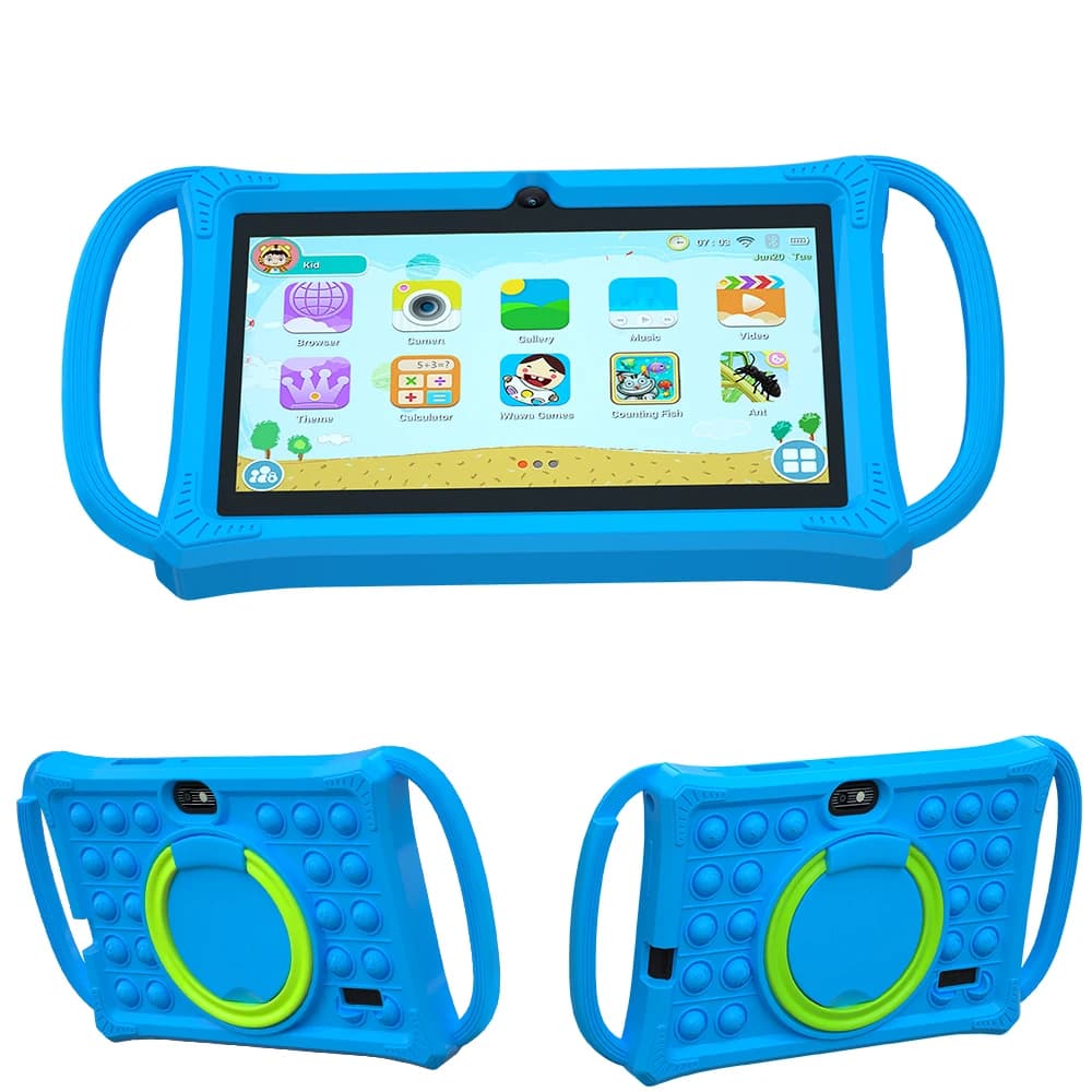 Tablet for children Android 12 7.0 inch Quad Core 4 GB RAM + 64 GB ROM 4500 mAh Double camera WiFi Parental control
