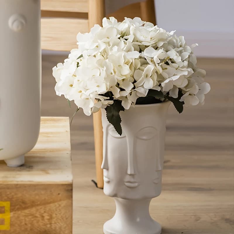 Fiore Artificiale Ortensia di Alta Qualità per Casa, Tavolo, Giardino, Vaso, Decorazioni Festive, Bouquet da Sposa, Confezione Regalo Fai-da-Te