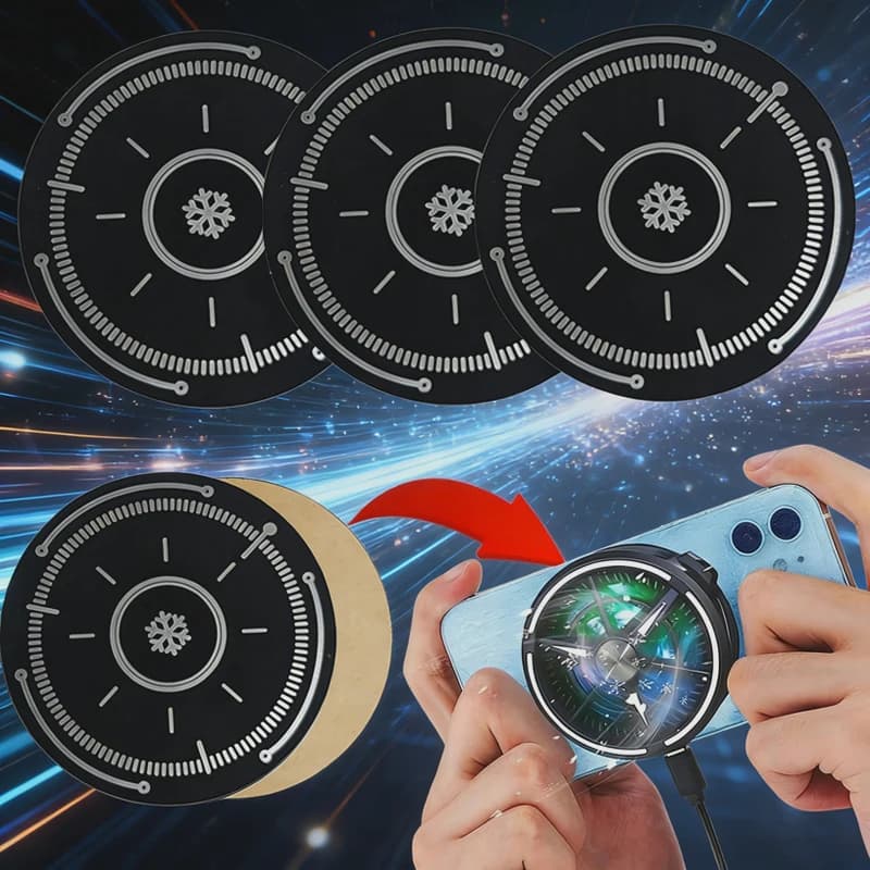 1/3pc Mobile Phone Metal Plate for Magsafe 6/9cm Cell Phone Radiator Ultra-thin Sticker Iron Sheets for iPhone 17 16 Pro Samsung