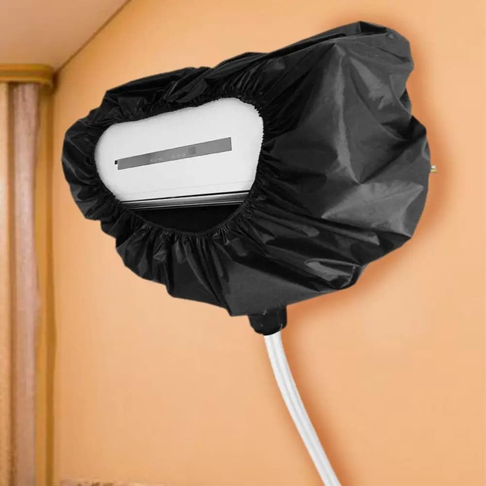 Waterproof Cleaning Cover for Air Conditioner Protective Bag for Powder Washing with Exhaust Pipe for Mini-Division A/C Wall Mounted