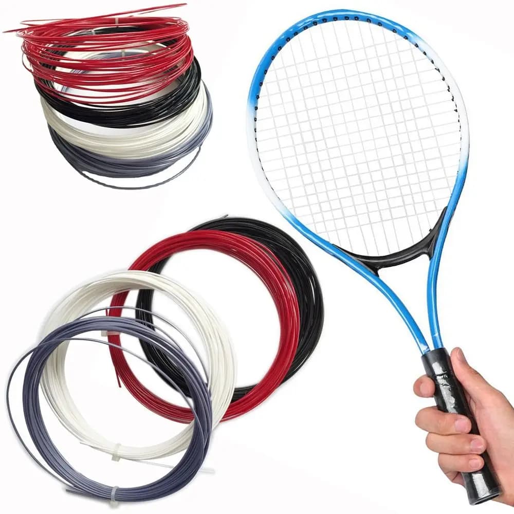 Corda per Racchetta da Tennis in Poliestere Angolare, Morbida e Resistente, a Forma Concava, per un Top Spin