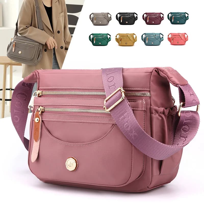 Fashionable Shoulder Bag for Women's Shoulder Bag Waterproof Nylon Women's Shopping Bag