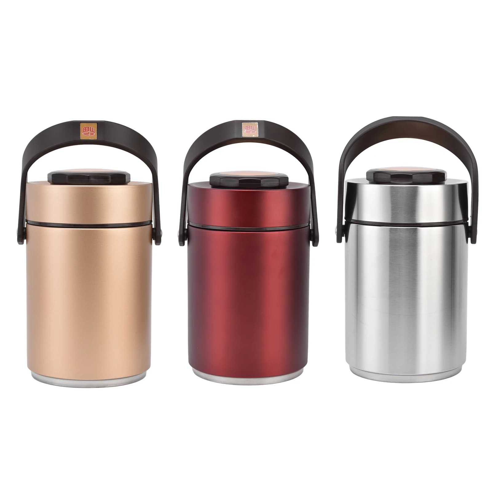 Contenitore per il pranzo con isolamento sottovuoto in acciaio inossidabile 2000 da 304 ml barile con isolamento sottovuoto portatile a 3 strati