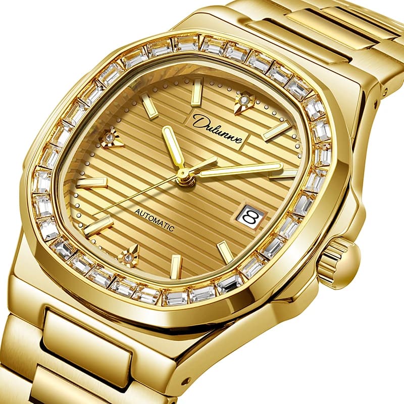 Dulunwe Mens Watches Top Brand Luxury Mechanical Watches Men's Nautilus Waterproof Automatic Watches Montre Homme