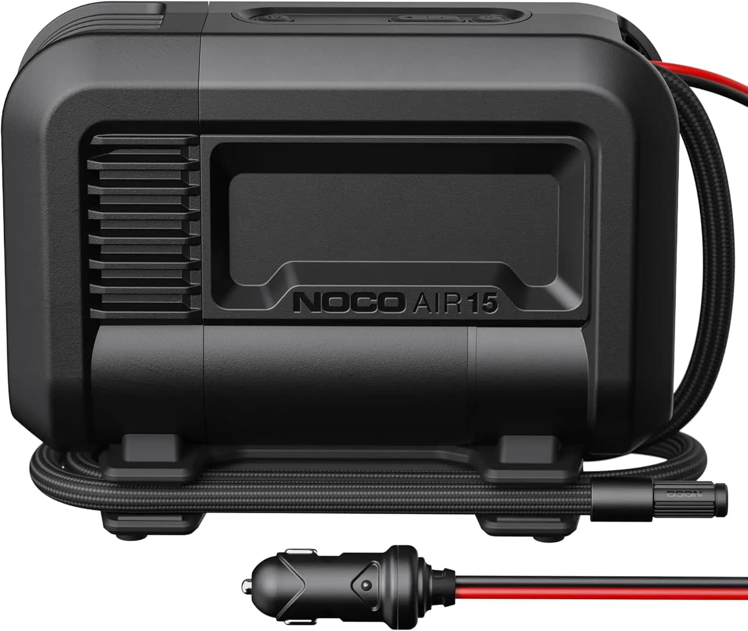 Gonfiatore per pneumatici UltraFast 15A - Pompa per compressore d'aria portatile da 12 V con indicatore digitale e spegnimento automatico