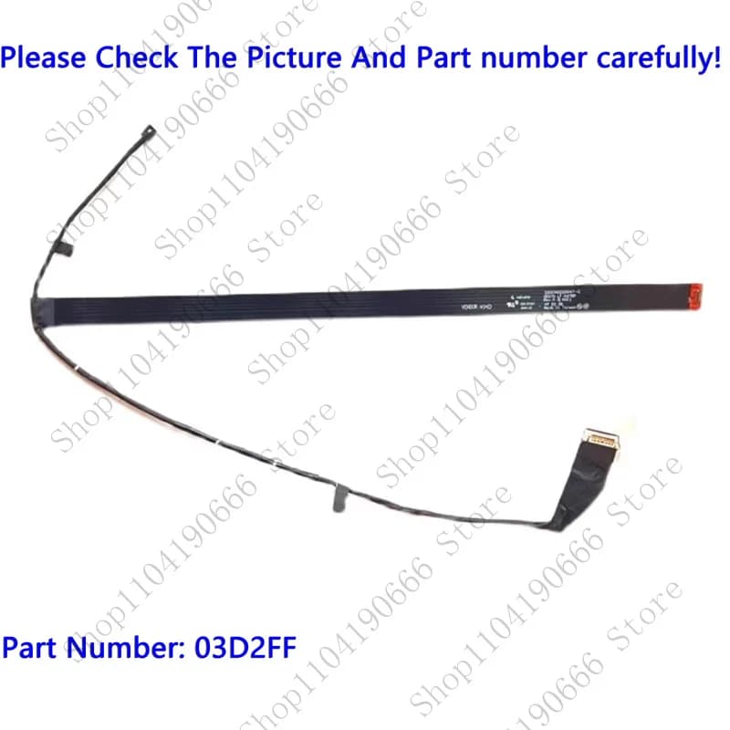 Componenti del computer portatile Nuovo per Dell Alienware X17 R1 R2 Cavo della fotocamera Webcame Wire Line 03D2FF 3D2FF.