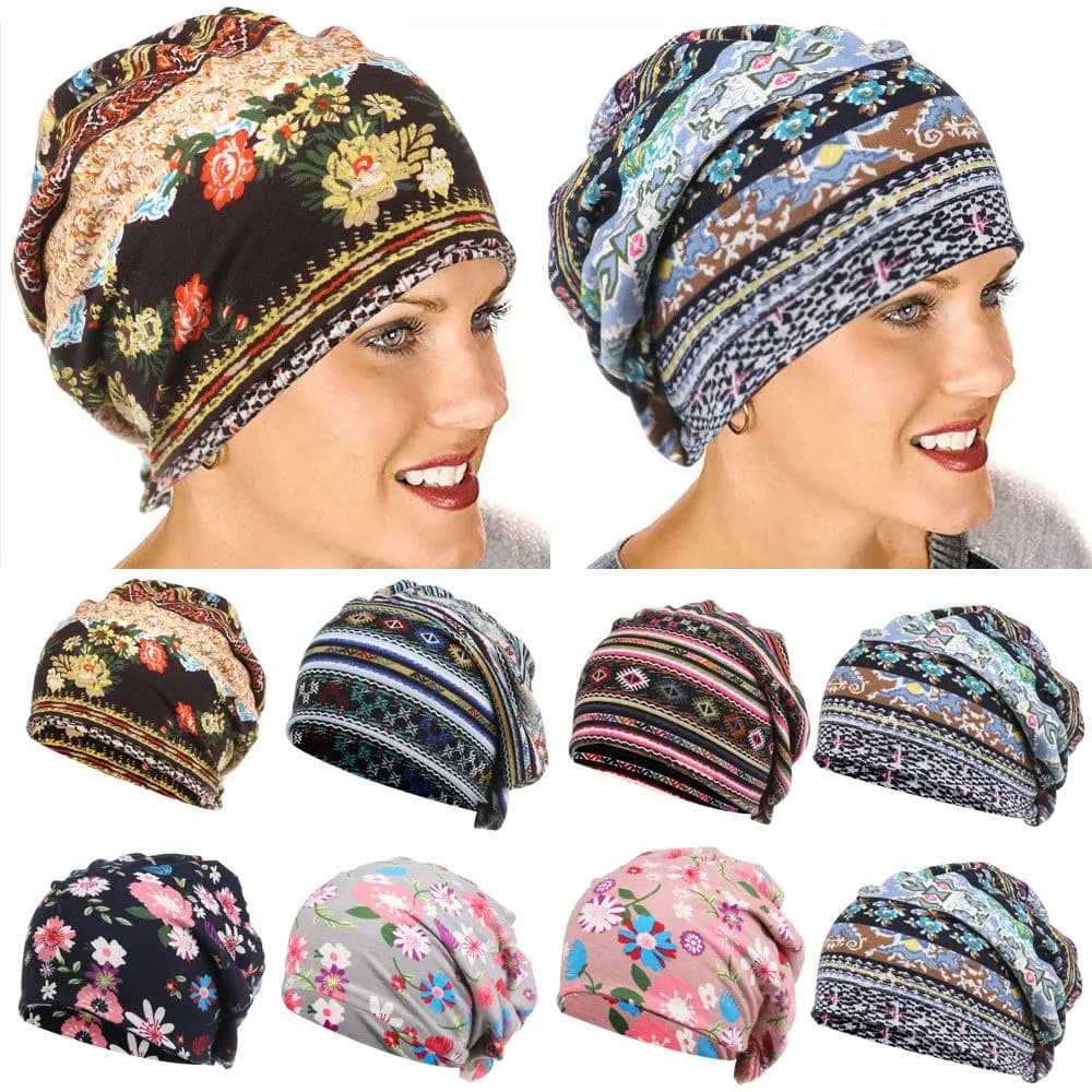 Sport Casual Soft Hair Loss Headscarf Sleep Caps Winter Warm Women Turban Hat Muslim Hijabs Head Wrap Chemo Hat