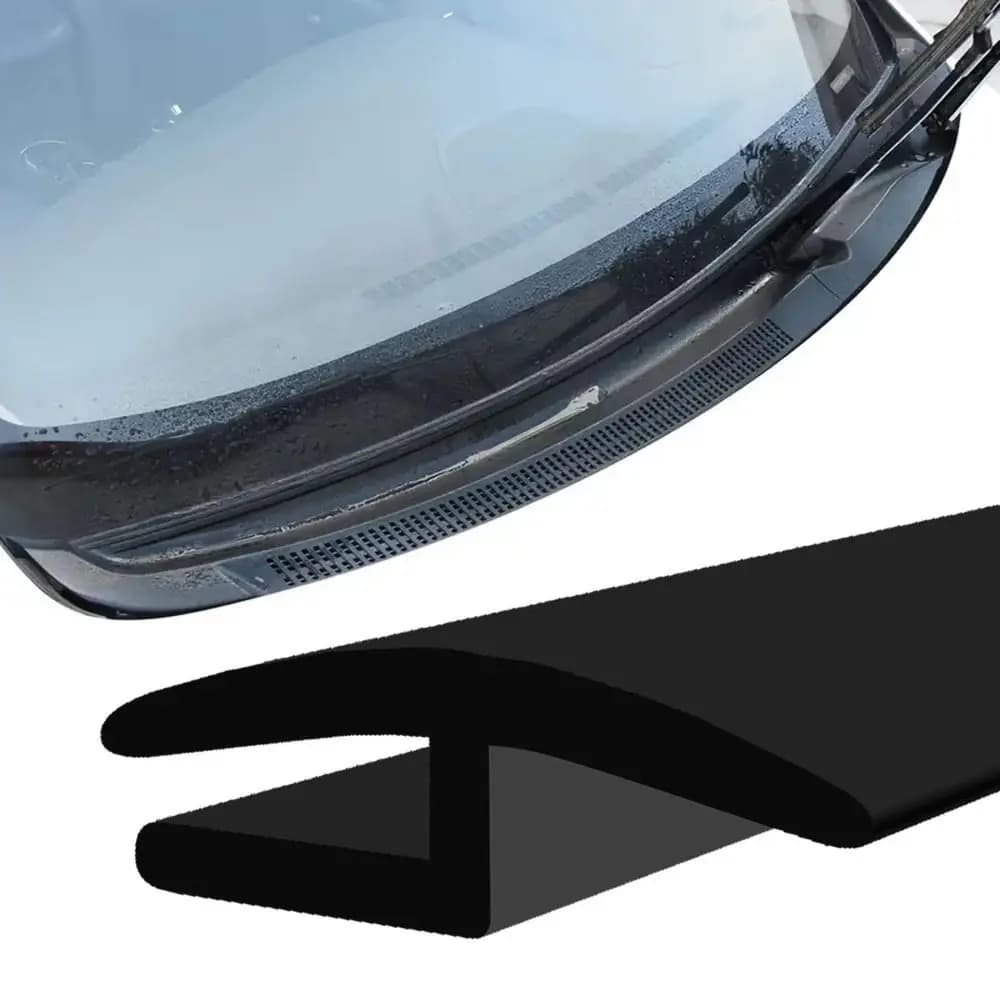 1/1.7/3/5 Meter Length Car Windshield Cowl Rubber Seal Strip Rubber H-Shape Profile Car Weather Stripping Noise Reduction