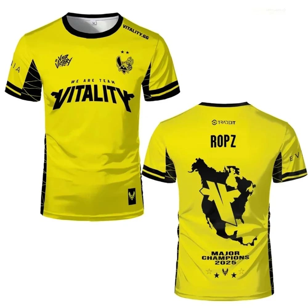 Esports Jersey Short-sleeve T-shirt ROPZ Fan Support Top Casual Sports Wear