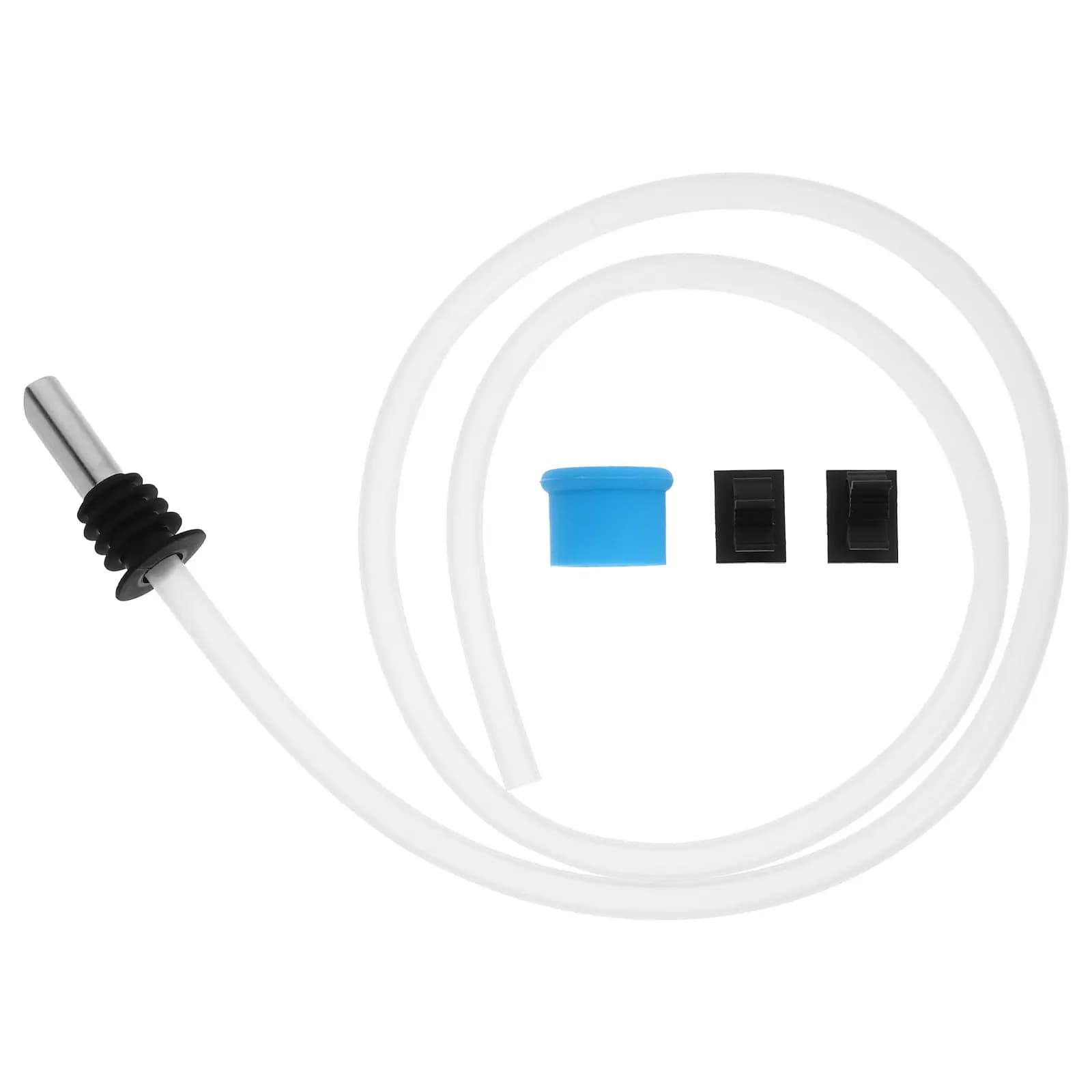 Kit Tubo di Prolunga per Dispenser Sapone da Lavello, Valvola di Non Ritorno in Metallo Resistente, Tubo Flessibile in Silicone Anti-Riflusso per Uso su Piano Cucina