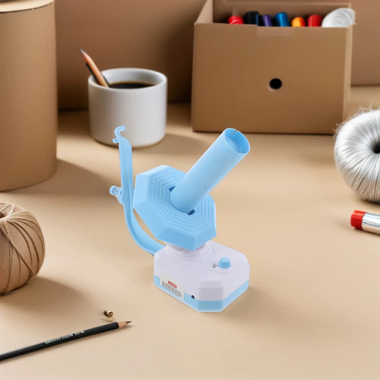 Set Avvolgitore Elettrico per Filati Portatile USB, Macchina Automatica per Avvolgere Bobine per Uncinetto, Lavoro a Maglia, Tessitura e Cucito
